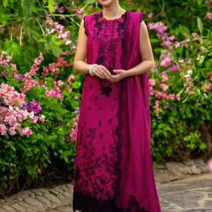 RR Luxury Lawn Shocking Pink